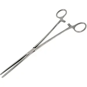 Premium Quality Rochester Pean Hemostat Locking Forceps Straight 10" with Full Serrated Jaws for Better Grip