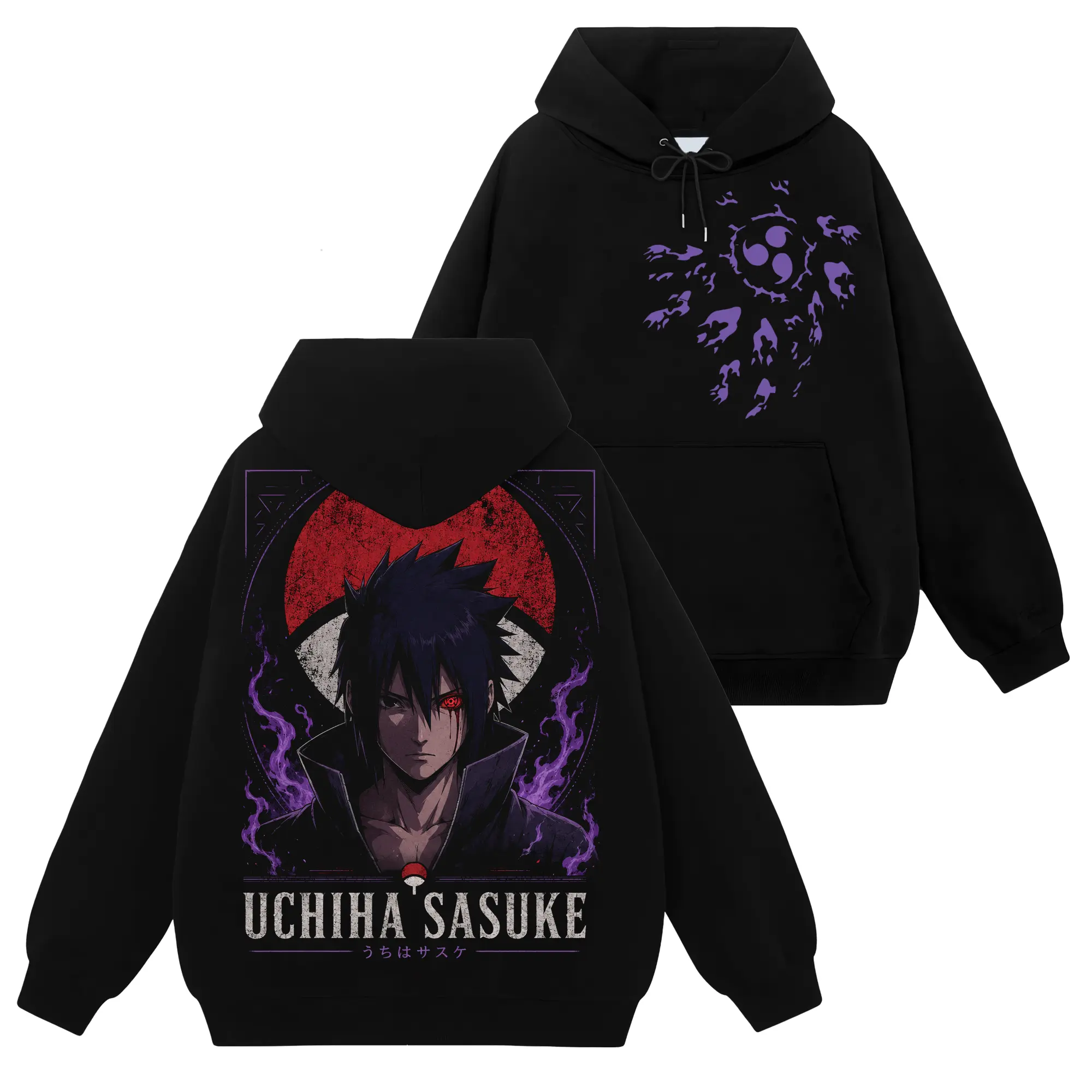 [Uchiha Fashion] Limited Sasuke Uchiha - Naruto Shippuden #134 Hoodie T-Shirt Sweatshirt, Retro Vintage Unisex Graphic 90s Cotton, Gift For Wibu, Anime Manga Y2K Streetwear Minimalist