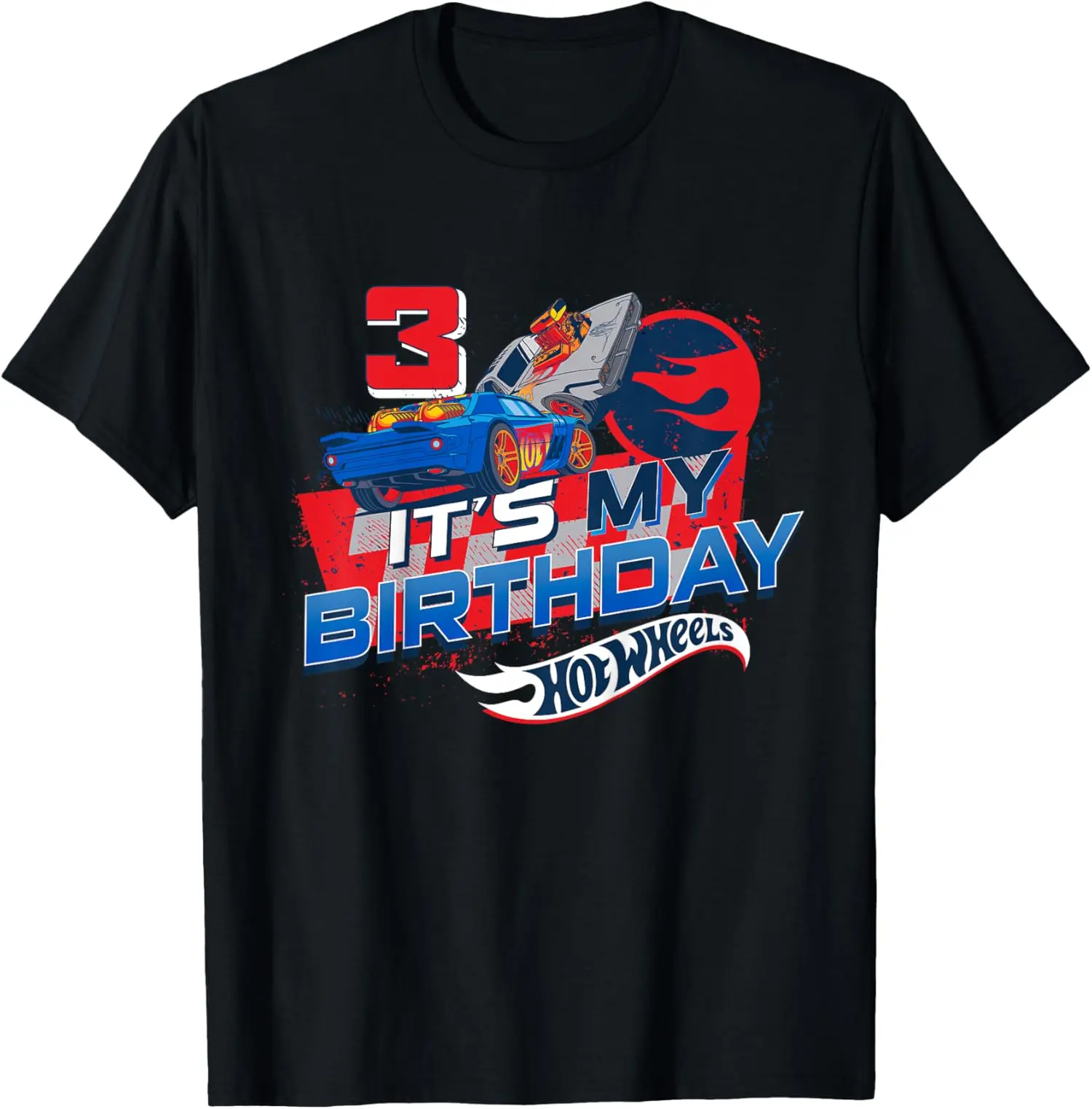 SandraGift Kids Hot Wheels It's My 3rd Birthday Dare to be Rad T-Shirt