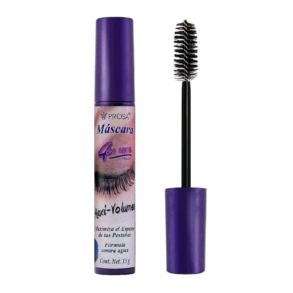 Prosa Maxi-Volume 4 IN 1 Mascara - Smooth Application & Long-Wearing Formula for Bold Lashes - 0.39 oz