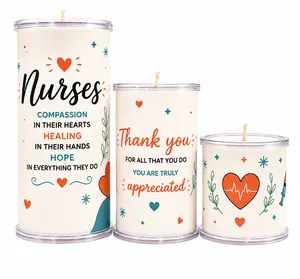 Nurses Wrap Set for Your Wrap A Candle Bases | Appreciation Gift for Nurses | Reusable Candle Wraps