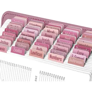 - Rosey Pinks  Tabs for Old and  Testament, 80 Large Print Tabs for  Study, Water-Resistant and Durable  Index Tabs for Women and Men - 1.7" Wide