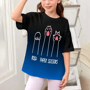 Rock Paper Scissors Hand Game Meme Animal Paw Cat T-Shirt