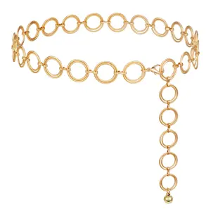 Punk Round Chain Adjustable Belt