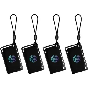 4 Pcs 13.56MHz RFID Key Fob – IC Card Keychain For TTLock Tuya Smart Deadbolt – Smart Door Access Control