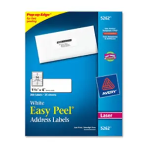 Avery Consumer Products AVE5167 Laser Labels- Mailing- .50in.x1-.75in. White