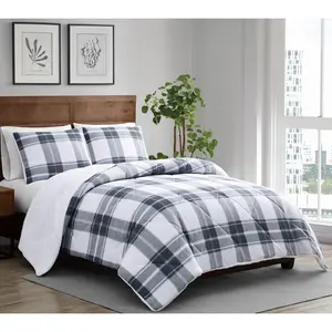 Cannon Cozy Teddy Plaid 2 Piece Twin/Twin XL Comforter Set