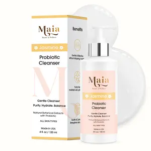 Maia Jasmine Probiotic Cleanser - Gentle Daily Cleanser with Natural Botanical Extracts & Probiotics for All Skin Types - 4 fl oz / 120 ml