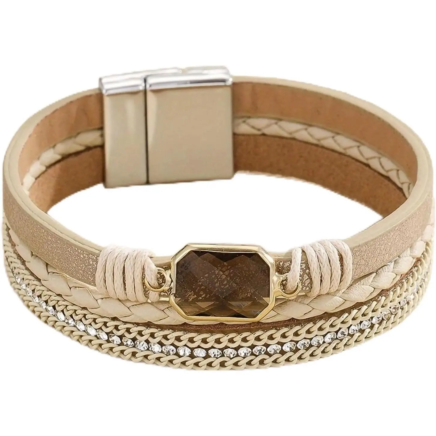 Square Crystal(Beige)