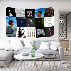 Music Album Cover Tapestry Rapper Flag 3x5 Feet Tapestry Rapper Poster Tapestry Bedroom Tapestry Living Room Hip Hop Tapestry College Dormitory Tapestry