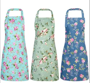 Cooking Aprons for Women, Cute Kitchen Floral Apron for Baking, Women Gifts for Birthday