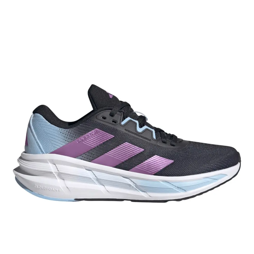adidas Womens Questar 3 Running Sneakers Shoes - Black, Purple