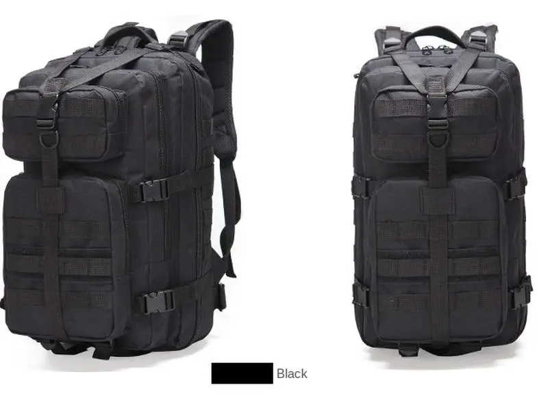 Tactical Assault Bugout Backpack 35L Molle Bag - Black