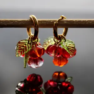 Pumpkin Hoop Earrings with Harvest Festive Motifs for Women