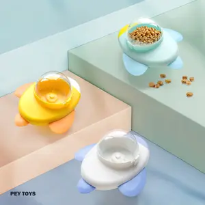 Cat Toy Pet Rotating Treat Dispenser Ball Self-Entertainment Boredom Relief Eating and Playing Educational Cat Dog Toy Treat Dispenser