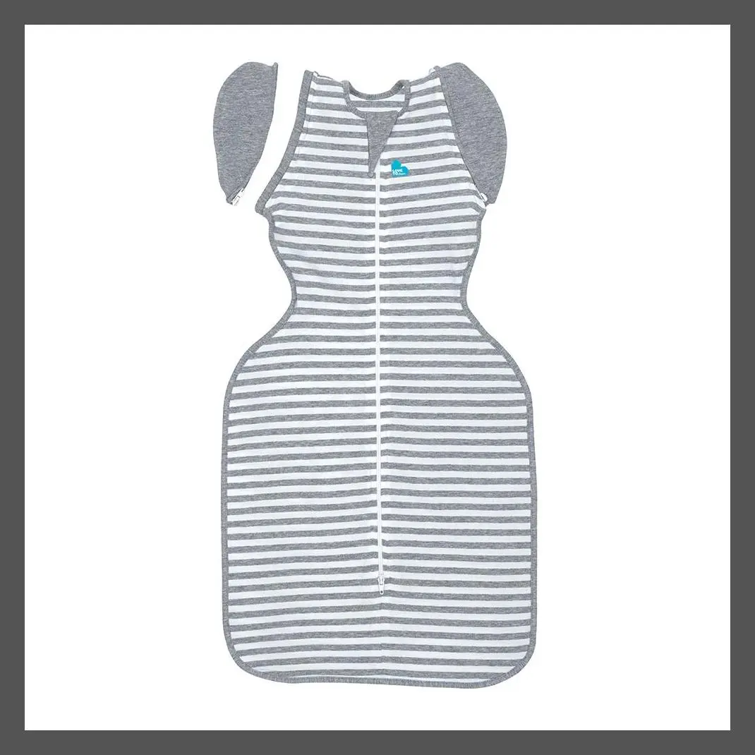 Love To Dream Swaddle UP Transition Bag Adaptive Original Swaddle Wrap - Gray Stripe - M, Baby