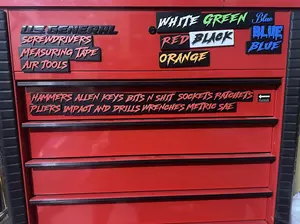 Custom Magnetic Toolbox Labels, 3D Printed Label Organizers for Tool Box, Garage, Shop Organizers (12 pack)