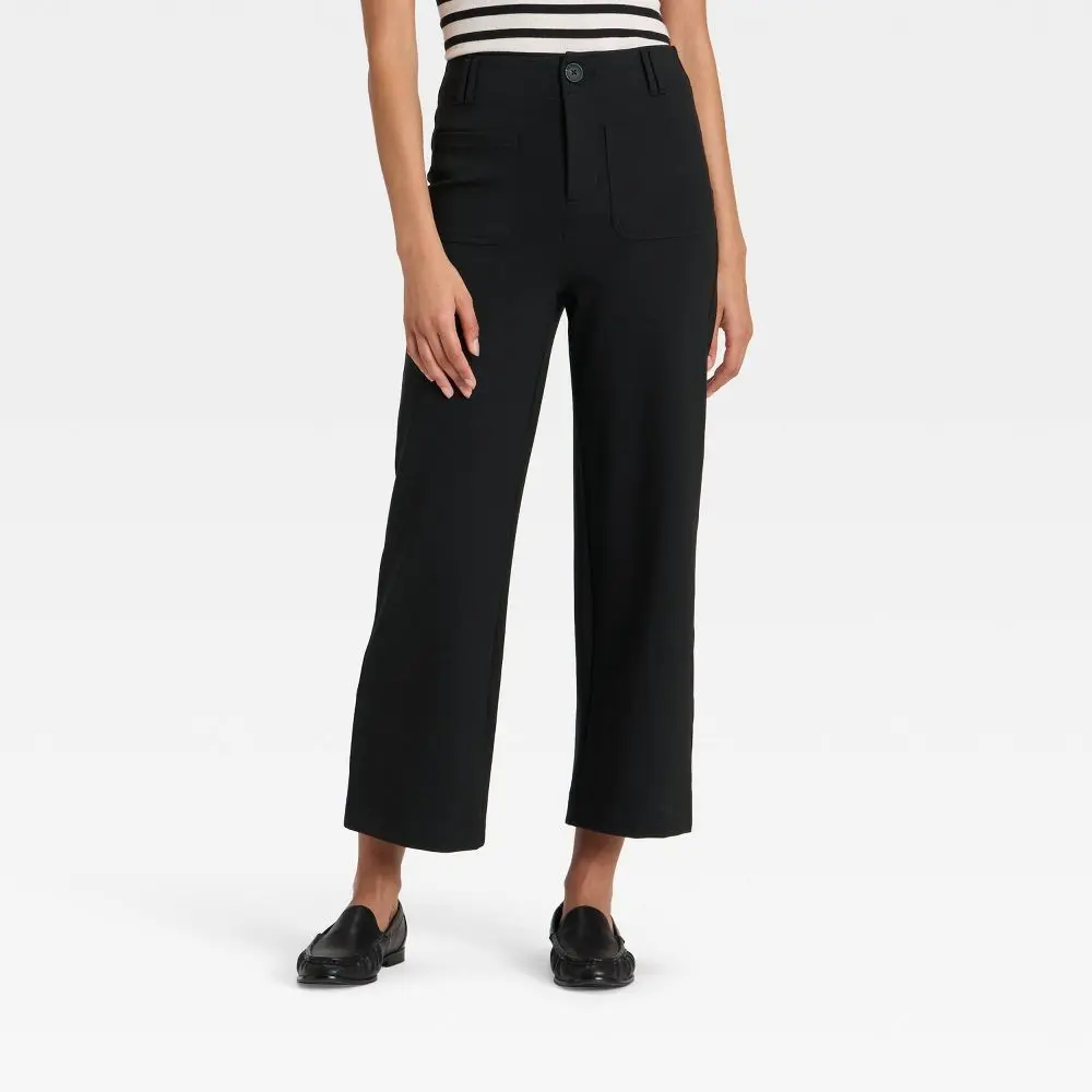 Women's High-Rise Cropped Pants - A