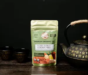 Premium Organic Tea Ultra Force Golden Milk Turmeric Ginger Cinnamon Tea Powder from Japan