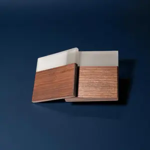 Bori - Walnut with Jade Epoxy Coaster