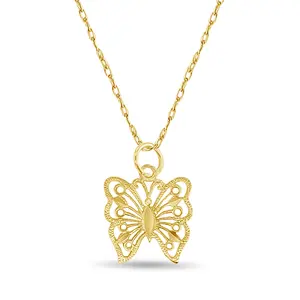 Lace Butterfly Necklace
