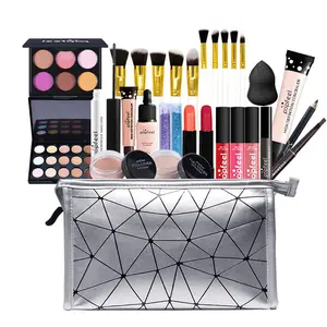 Multipurpose All in One Makeup Kit Full Kit with Eyeshadow Palette Lipstick Blush Powder Foundation Concealer Lip Gloss Mascara makeup kit for women Gift Cosmetic Waterproof Long Lasting