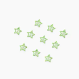 Cider [11 colors, size One Size-One Size] 10pcs Glittering Star Shaped Small Hair Clips