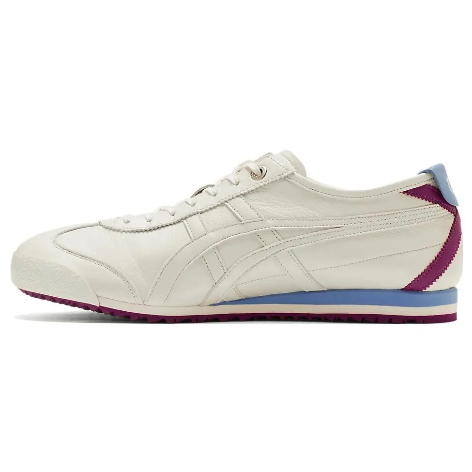 Onitsuka Tiger Mexico 66 SD Low-Top Men's & Women's Footwear - Slip-Resistant, Breathable, Versatile Walking Shoes, House White Official Maison Mihara Verifiable Pair with Global Authentication Credentials