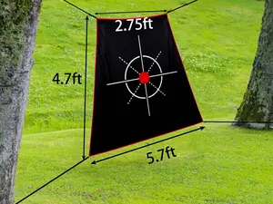 Gagalileo 5.7x4.7x2.7ft Golf Ball Training Target with S-Hooks - Easy Home Setup - Perfect for Beginners & Advanced Golfers unique gift
