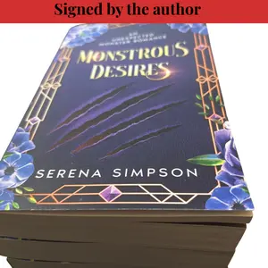 Serena Simpson Special Edition Monstrous Desires Scratch and Dent Monster Romance Book with Foiled Cover and Sprayed Edges
