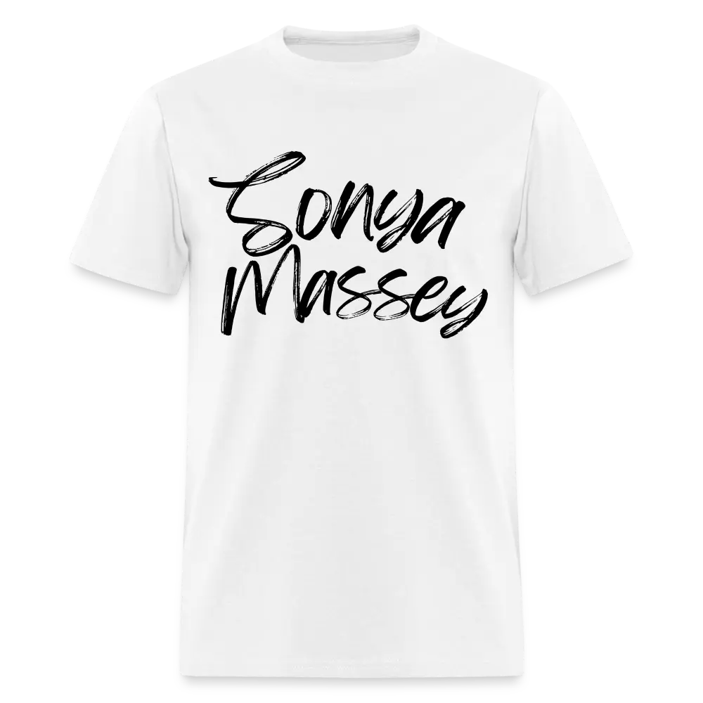 Sonya Massey V2 - Unisex Classic T-Shirt Say Her Name - honor her legacy with this powerful brush calligraphy statement shirt.  High-quality cotton, comfortable classic fit. ️ Wear it with pride and support the movement! #SonyaMassey #SayHerName Top