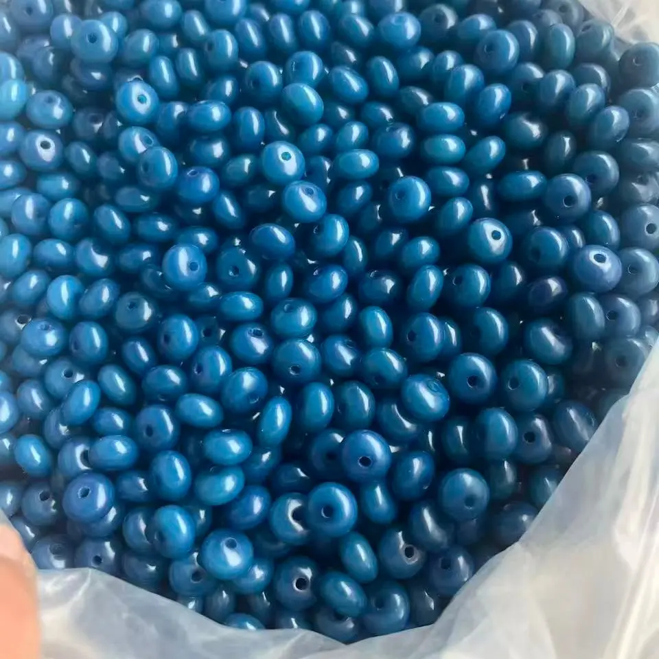 (M02) 6*9mm deep ocean blue abacus *150