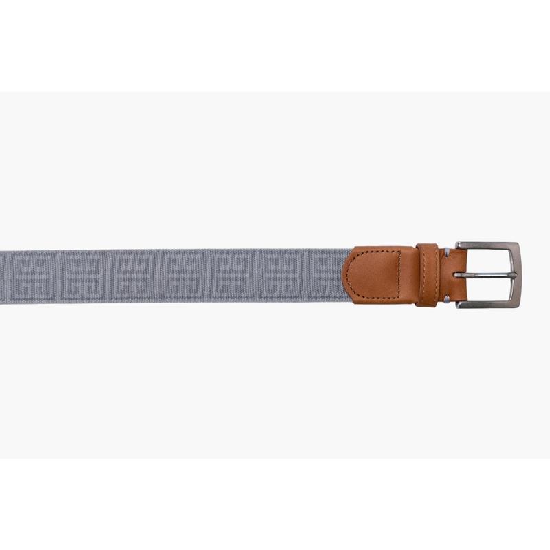 Palm Beach Woven Belt - Grey/Pewter