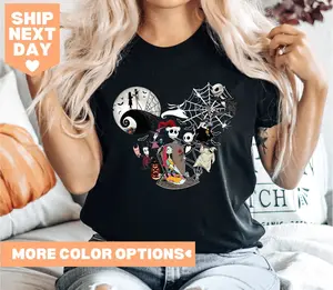 Nightmare Before Christmas Shirt, Jack and Sally Shirt, Halloween Shirt, Oogie Boogie Halloween Shirt, Jack Skellington Shirt, Costume, Trick-or-Treat, Pumpkin, Haunted House, Witch, Ghost, Summerween