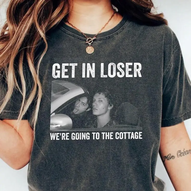 Hollander Rozanov Hockey Shirt, Get In Loser Were Going to the Cottage Tee, Ilya Rozanov & Shane Hollander Heated Rivalry Inspired Shirt