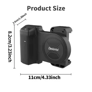 Magnetic Selfie Handle, USB Rechargeable Phone Selfie Handle with Fill Light, Adjustable Camera Stabilizer for iPhone & Android