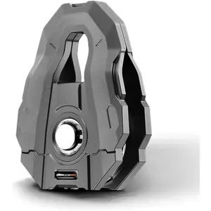 10T Snatch Block, 22,046 lbs Max Load, 3/4" Max Rope Diameter, Heavy Duty Recovery Pulley for Off-Road, Towing, and Winching, Gray