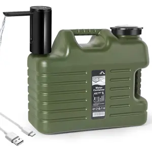 5 Gallon Water Jug with Electric Water Dispenser 2000mAh Automatic Type-C Rechargeable Water Pump  Camping Water Container  No Leakage