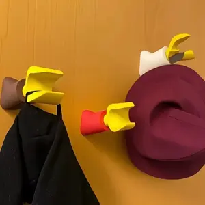 Creative 3D Printed Wall Hook Without Drilling Multifunctional Storage Hook for Hanging Headphones Backpacks Home Decoration