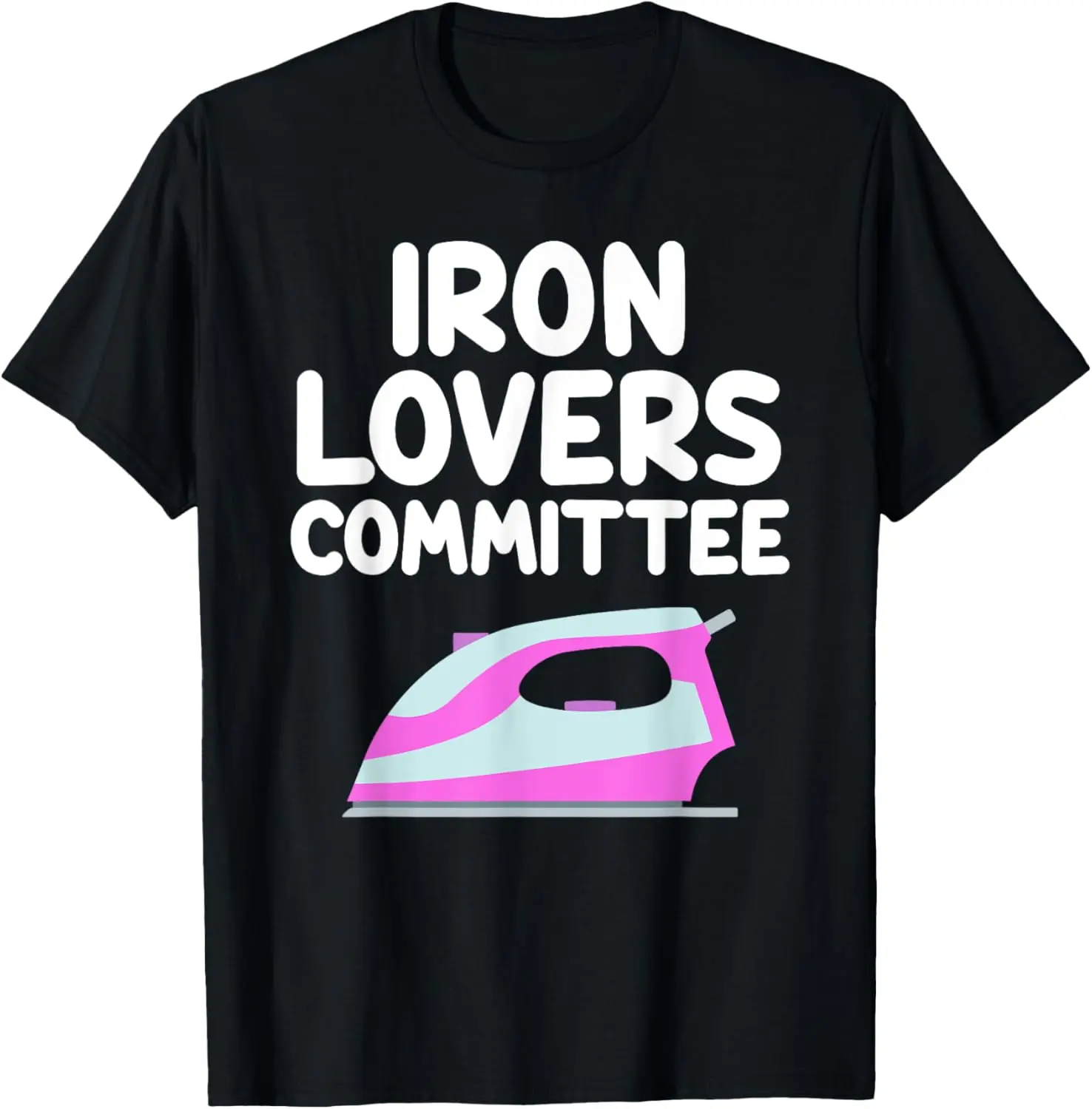 Clothes Iron Lovers Committee Household Appliance Heat Summer Casual Shortsleeve Cotton T-Shirt