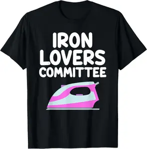 Clothes Iron Lovers Committee Household Appliance Heat Summer Casual Shortsleeve Cotton T-Shirt