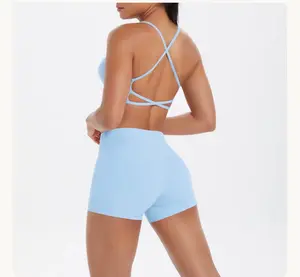 Cross Back Seamless 2-Piece Set