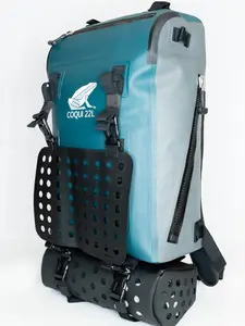 Skö Waterproof Backpack: 22L Heavy Duty Zipper Closure with Easy Access Compartments and Cushioned Padded Back Panel