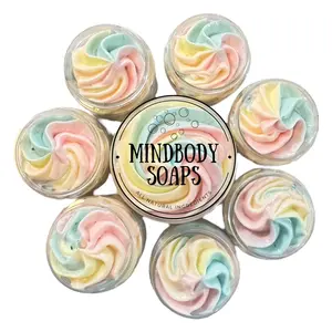 Vanilla Cream Scent Whipped soap with clean, skin-loving ingredients. Vegan, sulfa-free, cruelty-free. 3-in-1 Perfect as a body wash, shaving cream, and hand soap. Over 130+ Scent for every mood.