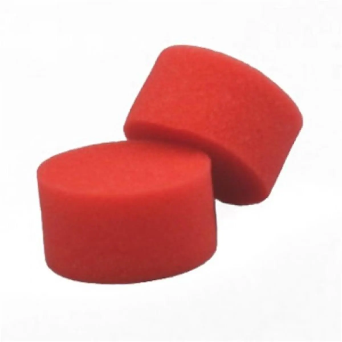 212 MAIN Round High-Density Sponges, Ruby Red, 2" Diameter, Pack of 10 - Home Care Sponges for Face Paint, Scouring Tasks, School Use
