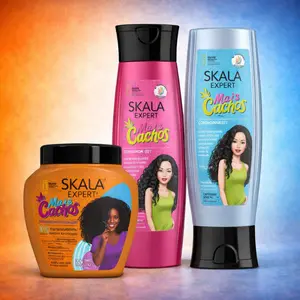 Expert Viral Brazilian Hair Care Kit: Mais Cachos Shampoo & Conditioner 250ml +  Expart Mais Crespos 1kg Haircare Moisturizing Oil Restore Comfort Moisturize