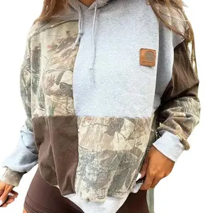 New Women'S Long Sleeve Printed Hooded Sweatshirt Womenswear Tops Casual Pullover Fashion Camo sweatshirts popular hoodies graphic hoodie Camouflage Everyday hoodies women graphic hoodie popular hoodies