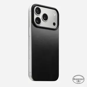 Magnetic Leather Back - iPhone 17 Pro | Black | Horween | MagSafe