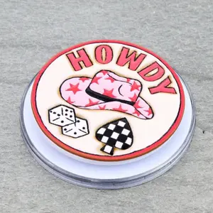 Western HOWDY Tooled Leather MagSafe Phone Grip & Stand