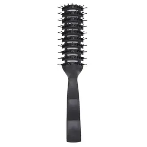 Vintage Men Volumizing Hair Comb, Anti-Static Detangling Define Curl Brush for Straight & Curly Hair, Classic All-Purpose Salon Styling Tool, Ventilated Design Suitable for All Hair Types Daily Use